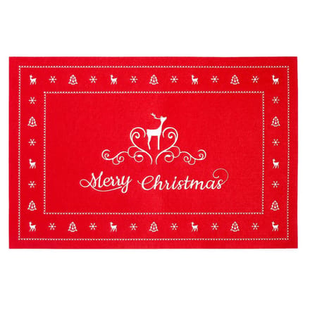 Clayre & Eef | Placemat | 45*30 cm | Rood | 100% Katoen | FE040.024