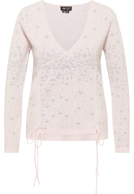 Mymo Gebreide trui Nolie Dames roze zilver