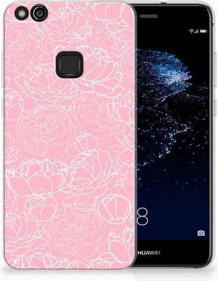 Huawei P10 Lite TPU Case White Flowers