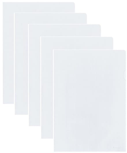40x stuks documenten Insteekmapjes - transparant - A4 formaat - 21 x 30 cm - Kantoorartikelen