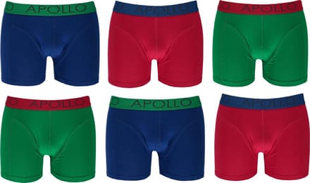 Apollo Katoenen Heren Boxers - 6 pack - maat S
