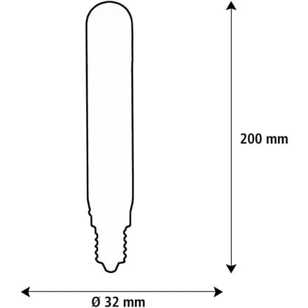 SEGULA LED Elegant Line E27 5W Tube 2.700 K Filament dimbaar