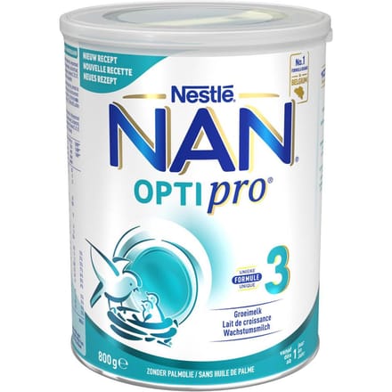 Nestlé NAN OptiPro 3 Babyvoeding - Melkpoeder 800g - Groeimelk Vanaf 1 Jaar