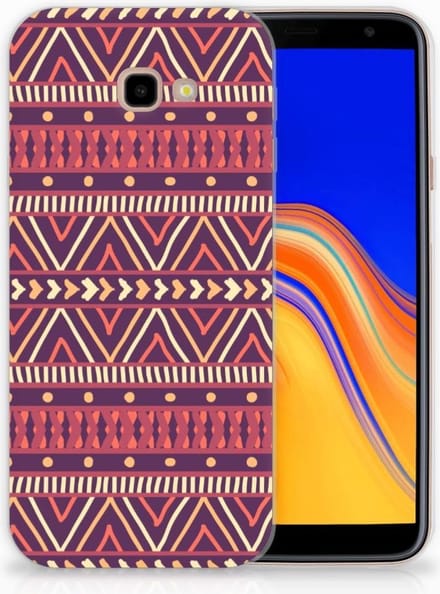 Samsung Galaxy J4 Plus (2018) TPU bumper Aztec Paars