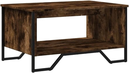 Ronde Salontafel Hout Gerookt Eiken - Koffietafel Woonkamer