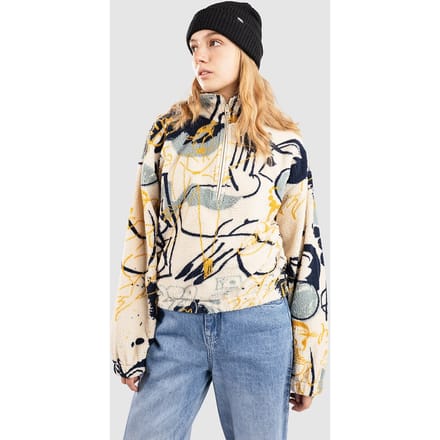 Iriedaily Arkta Teddy Troyer Zip Hoodie wit
