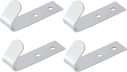 ProPlus Schroefbare haak - staal - 72 x 21 mm - set van 4