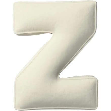 Kussen letter z Yellow Tipi Posh Velvet