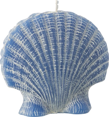 J-Line kaars Schelp - blauw - large - 8U