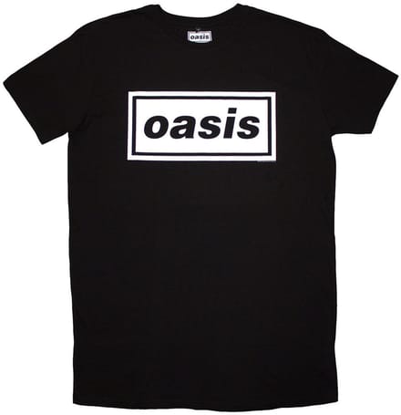 Oasis - Decca Logo T-shirtjurk - 2XL - Zwart