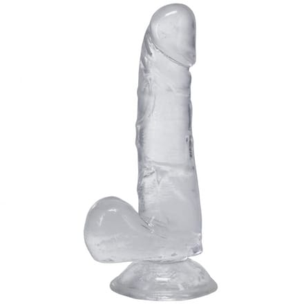 Doc Johnson - Transparante dildo met zuignap - 15.2 cm