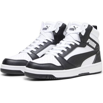 PUMA Rebound v6 Unisex Sneakers - PUMA White-PUMA Black-Shadow Gray-PUMA White