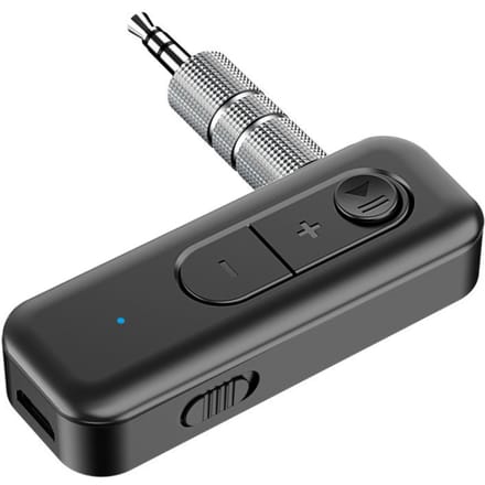 USB AUX BT5.3 2 in 1 Zender/Ontvanger Adapter Draagbare Oortelefoon Audio Draadloze Receptor zwart