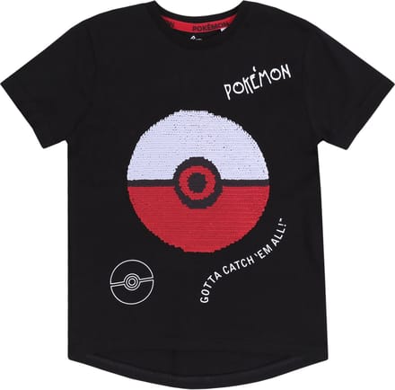 Zwart t-shirt, pokeball POKEMON 3-4 jaar 104 cm