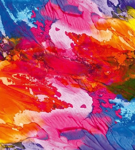 Fotobehang - Abstract Painting 225x250cm - Vliesbehang
