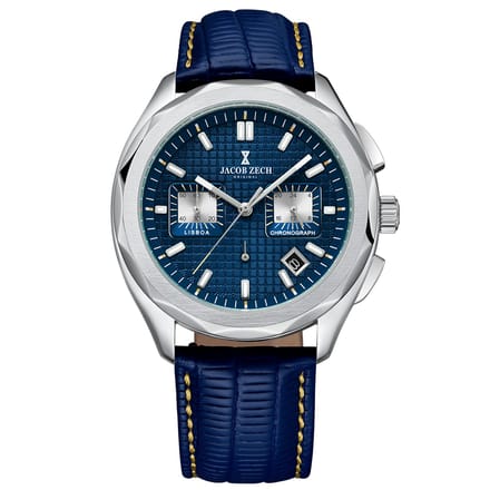 Jacob Zech - Heren Horloge Lisboa - Zilver