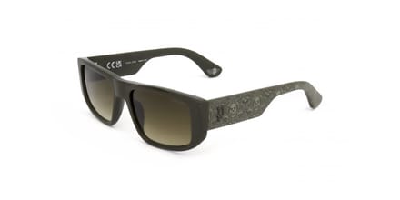 Police SPLL13M Shiny olive green 55/18/145 MAN Zonnebrillen