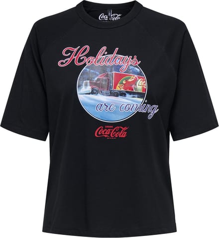 ONLY CARMAKOMA - CARCOCA COLA XMAS S/S TOP JRS - Dames - T-shirts