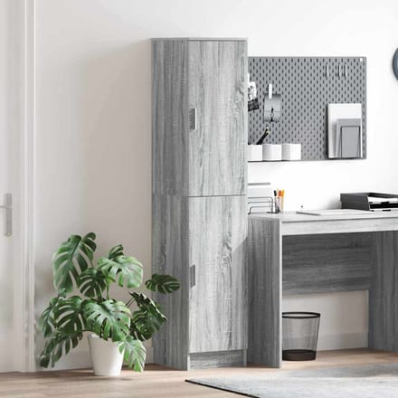 vidaXL - Highboard - Grijs - Sonoma - 35 - x - 39 - x - 168 - cm