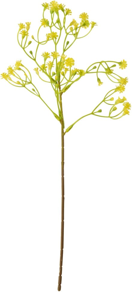 J-Line gypsophila - kunststof - geel - 6 stuks