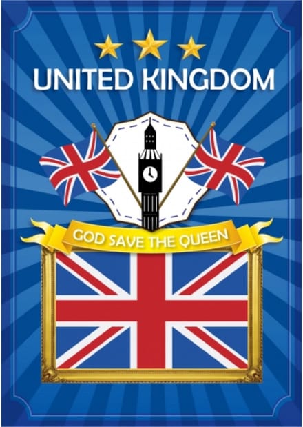 Poster United Kingdom / God save the Queen - 59 x 42 cm