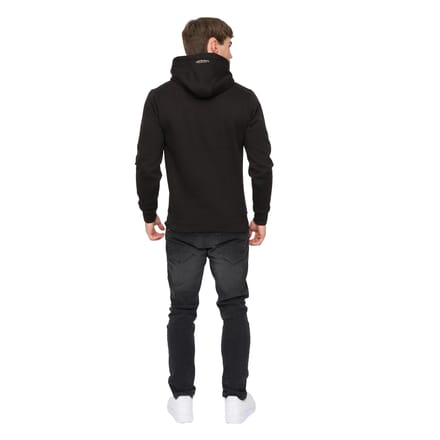 Crosshatch Heren Moules Hoodie (Zwart)