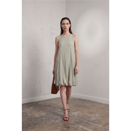 Losse Mini-jurk in Textured Lyocell