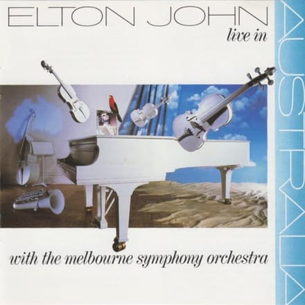 CD ELTON JOHN  Live In Australia With The Melbour MCAD8022 MCA Records 1987 US Rock Occasion gray