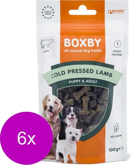 Proline Boxby Grain Free 100 g - Hondensnacks - 6 x Lam Hypo-Allergeen