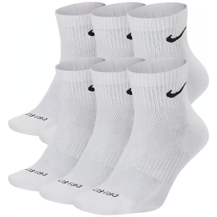 Chaussettes de sport Nike Everyday Plus Amorties Cheville 6 Paires Blanc SX6899-100 M white