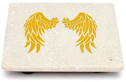 Wierookbrander engelenvleugels zandsteen – 10 cm x 10 cm