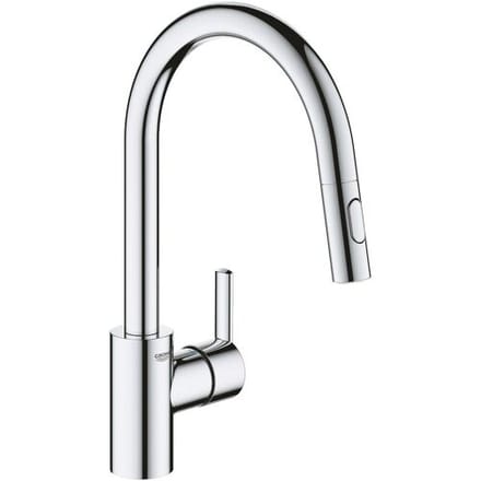 GROHE QuickFix Feel Keukenkraan - draaibare uitloop - uittrekbare handdouche - chroom