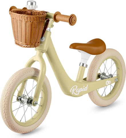 Kinderkraft RAPID 2 - Loopfiets - Lichtgewicht - Lekvrije Wielen - Verstelbaar Zadel - Groen