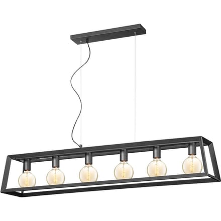 Home sweet home hanglamp Dito taps 6L - zwart