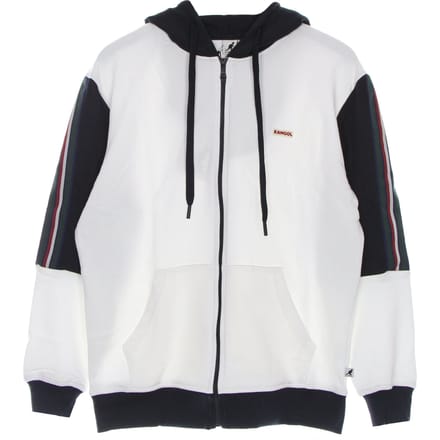 Heritage-herenhoodie met getapete rits, gebroken wit