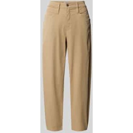 straight fit BROEK met Ritssluitingdetail Model 'Bora'