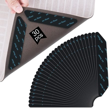 Antislip Stickers voor Tapijt - Herbruikbare Grippers - 30 Stuks