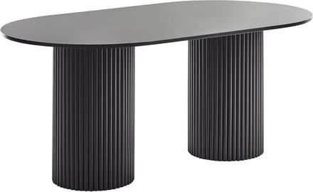 SHERIDAN - Eettafel - Zwart - MDF