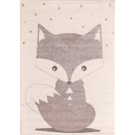 Kinderkamer tapijt Yellow Tipi Cute Fox