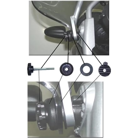 Fixatieknop met kussentjes Isotta