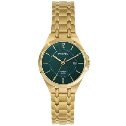 Prisma Horloge P.1263 Dames Titanium Green Saffier 10ATM