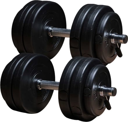 Fit'n Shape 2x Verstelbare Dumbbells, 30kg