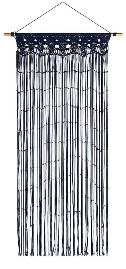 2Lif Deurgordijn Macrame marine blauw 90 x 200cm