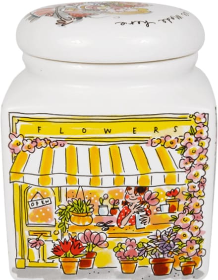 Blond Amsterdam, Even Bijkletsen: storage jar shop 16x20 cm