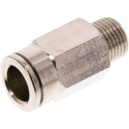 8mm x R1/8'' Messing Insteekfitting Buitendraad FKM [2 Stuks]