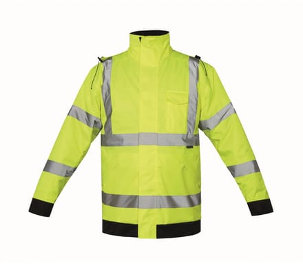 Korntex Hi-Vis Light Rain Jacket Kaunas KX020 - Signal Yellow - M