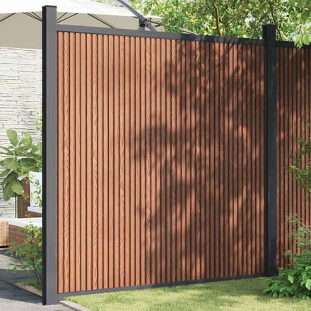 vidaXL - Schuttingpaneel - 173x186 - cm - HKC - bruin