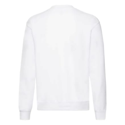 Fruit of the Loom Unisex Sweatshirt met Klassieke Schouder (Wit)
