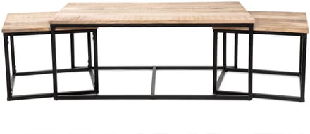 HOMLA - Stolen Set - Minimalistisch Metalen en Houten Ontwerp