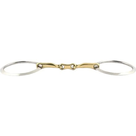 Mors 2 ringen voor paard vierkant dubbele breuk Jump'In